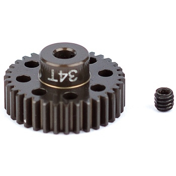 ASSOCIATED FACTORY TEAM ALUM. PINION GEAR 34T 48DP 1/8"SHAFT