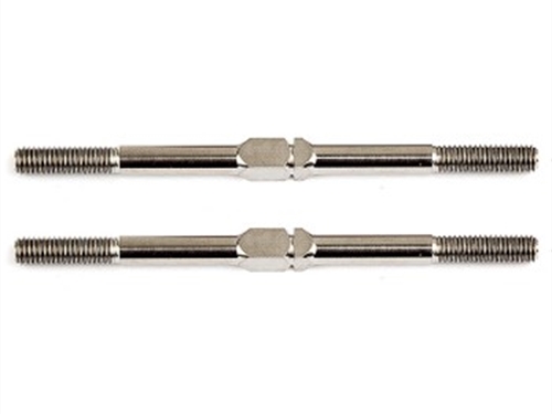 Team Associated FT Titanium Turnbuckles 3x51mm Silver (2)