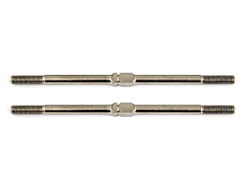 Team Associated FT Titanium Turnbuckles 3x67mm Silver (2)