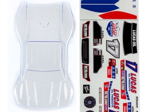 ASSOCIATED SC28 BODY CLEAR WITH LUCAS OIL DECALS