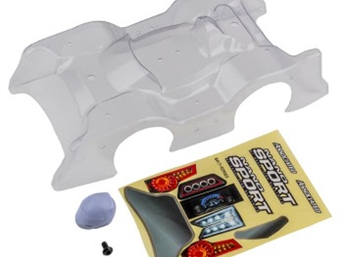 TEAM ASSOCIATED NANO SPORT CLEAR BODYSHELL WITH DECALS