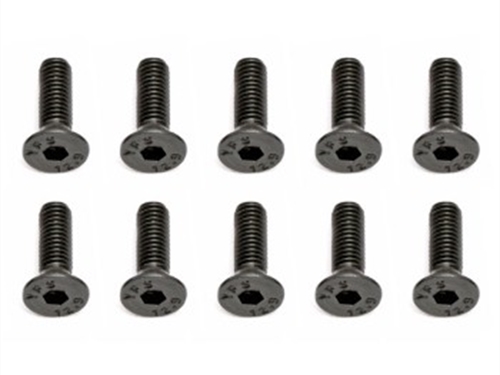 Team Associated M3 X 10 Flat Head Hex Screw (10)