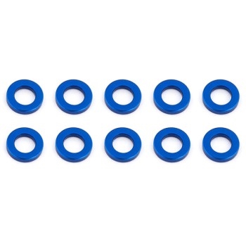 ASSOCIATED BALLSTUD WASHERS 5.5 x 1.0mm BLUE ALUMINIUM x10