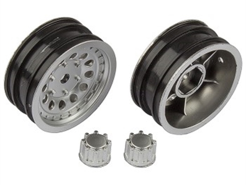 ASSOCIATED CR12 WHEEL SET SATIN SILVER