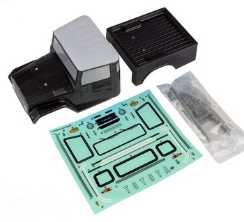 ASSOCIATED CR12 TOYOTA FJ45 BODYSHELL W/ACCESSORIES (GREY)