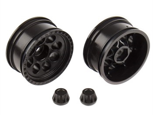 ASSOCIATED CR12 TIOGA WHEELS (BLACK)