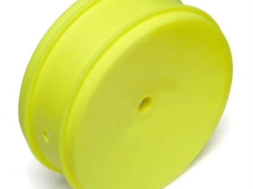 ASSOCIATED 61mm BUGGY FRONT 4WD WHEEL HEX 12mm YELLOW FOR 2.4" VTR TYPE
