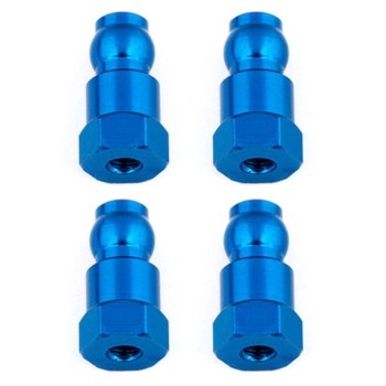TEAM ASSOCIATED SHOCK BUSHINGS 14 MM BLUE ALUMINUM