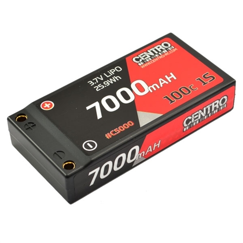 CENTRO 7000MAH 1S 3.7V 100C HARDCASE LIPO BATTERY