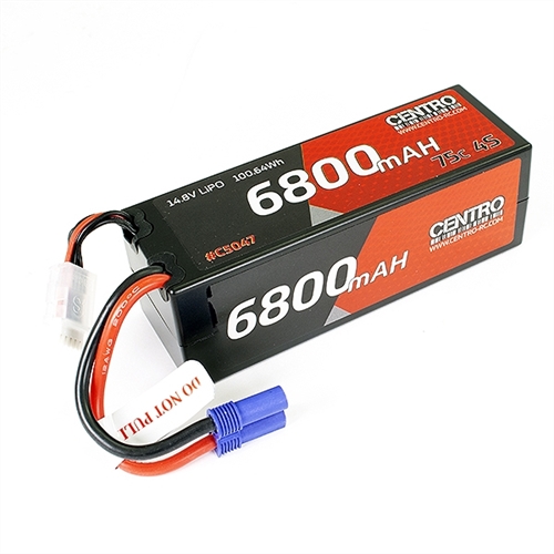 CENTRO 4S 6800MAH 148V 75C HARDCASE LIPO BATTERY EC5