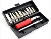 CML HOBBYIST KNIFE SET - 2 KNIFE HANDLES, 12 BLADES