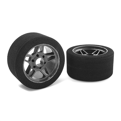 CORALLY ATTACK FOAM TIRES 1/8 CIRCUIT 30 SHORE FRONT CARBON RIMS 2PCS