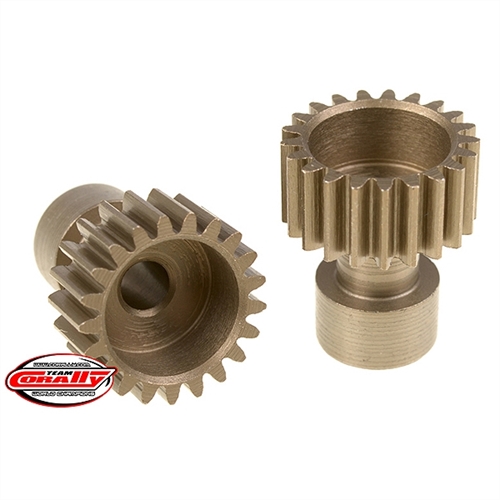 CORALLY 48 DP PINION LONG BOSS HARDENED STEEL 21 TEETH DIA. 3.17MM