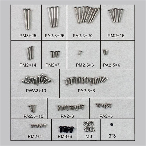 DYNAM BEAVER DHC2 SCREW SET