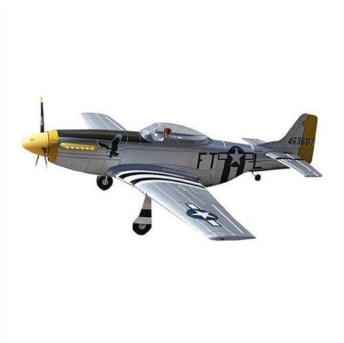 Dynam P51 MUSTANG 1200mm SILVER wo TXRXBatt