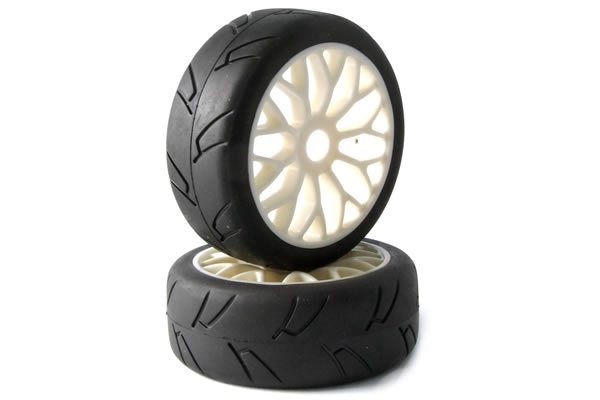 1/8 Premounted Slick Tyres On Wheels