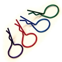 Fastrax Large Metallic Clips (8) - Blue