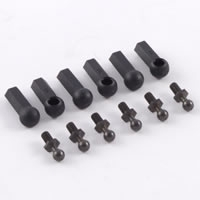 Fastrax Ball Cups (6) Black W/Ball Studs