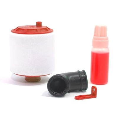 Fastrax 1/8th Air Filter w/Oil Re-Buildable - Red