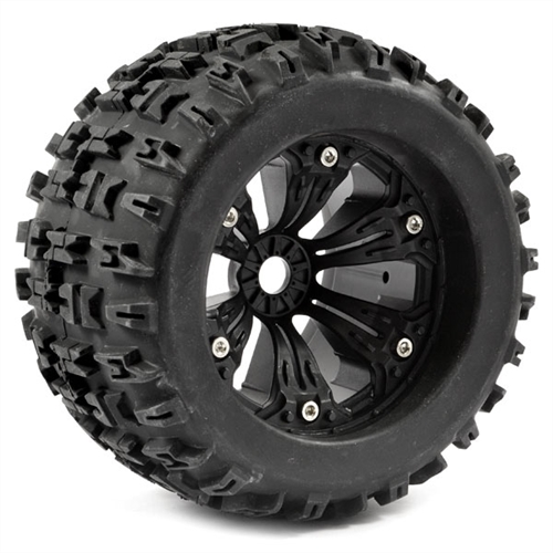 FASTRAX 1:8 MT JIGSAW MOUNTED 6-SPOKE BLACK 1/2"OFFSET(PR)