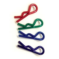 Fastrax Small Metallic Clips 8 - Red