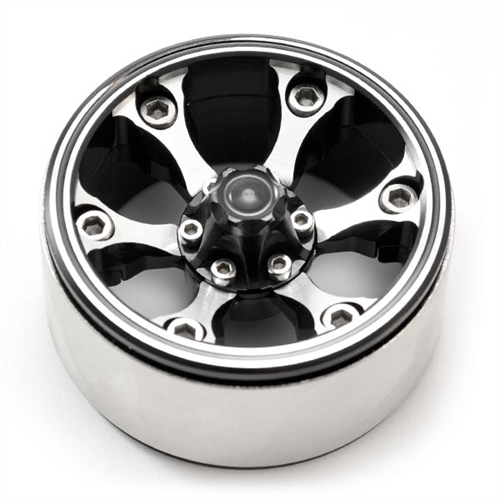 FASTRAX 1.9" HEAVY DUTY 6-SPOKE ALLOY BEADLOCK WHEELS (x2)