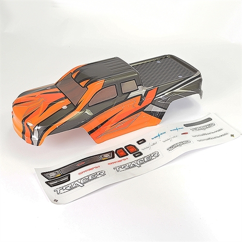 FTX TRACER MONSTER TRUCK BODY & DECAL - ORANGE
