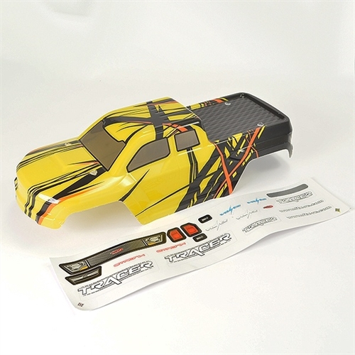 FTX TRACER TRUCK BODY & DECAL - YELLOW OPTION
