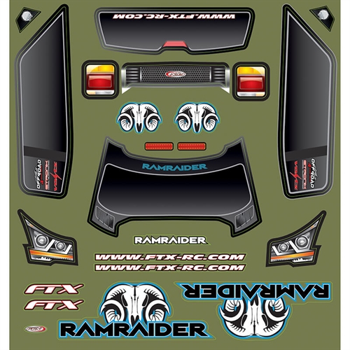 FTX RAMRAIDER DECAL SHEET
