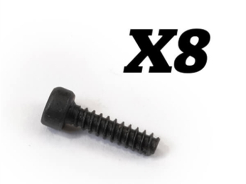FTX CAP HEAD SELF-TAPPING 2X8MM SCREWS