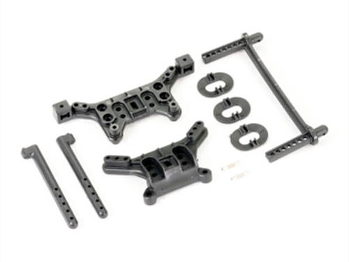 FTX HAVOK FRONT & REAR SHOCK TOWER, BODY MOUNTS
