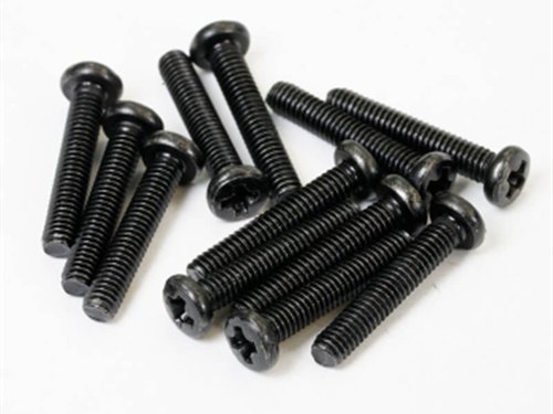 FTX HAVOK PANHEAD SELF TAPPING SCREWS 2.5 x 14MM (12pc)