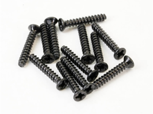FTX HAVOK FLATHEAD SELF TAPPING SCREWS 2 x 12MM (12pc)