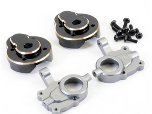 FTX OUTBACK MINI XP MACHINE ALUMINIUM FRONT PORTAL HUB SET