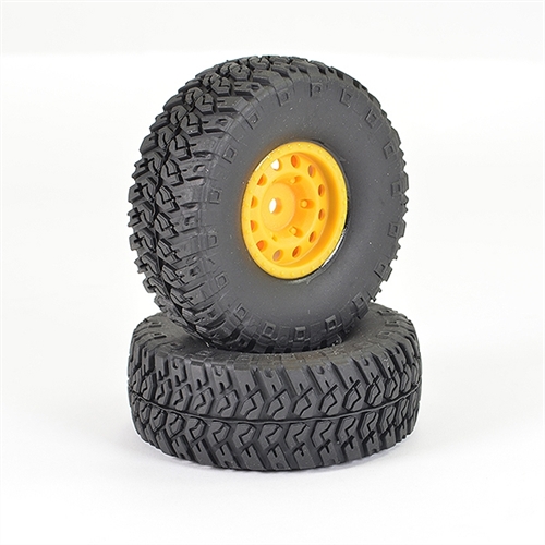 FTX OUTBACK RANGER XC WHEEL & TYRE SET - YELLOW (PR)
