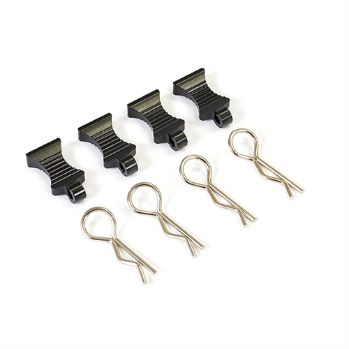 FASTRAX PRO ALUMINIUM EASYPULL TABS & BODYCLIPS (4PC) - BLACK
