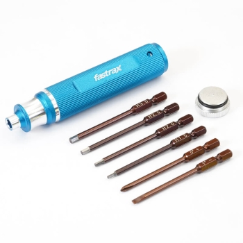 FASTRAX 6-PIECE CHANGABLE HAND TOOL 1.5/2.0/2.5/3.0mm/PH/FLAT