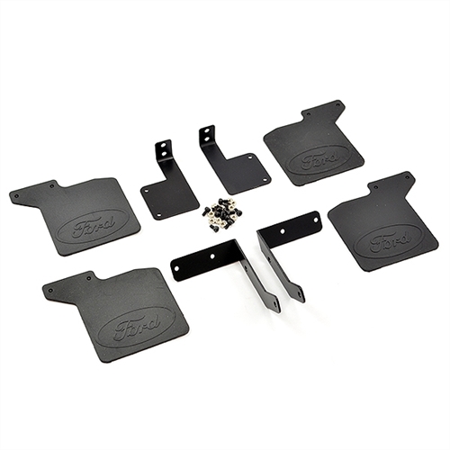 FASTRAX TRX-4 RUBBER MUDFLAPS & ALLOY MOUNTS FOR BRONCO
