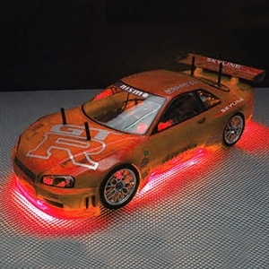 RC Neon Red Under Car Lighting Kit