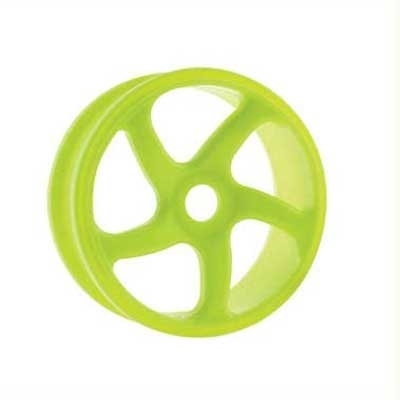 HoBao Trailing 5-spoke 1/8th Buggy Wheels - Pair - Yellow
