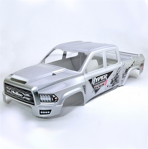 HOBAO HYPER MT PLUS II PRINTED BODY SHELL - SILVER WHITE