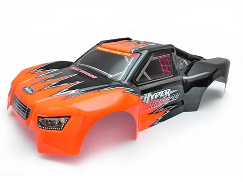 HOBAO HYPER 10SC 2.0 PRINTED BODYSHELL - BLACK/ORANGE