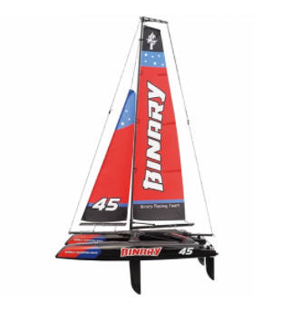 JOYSWAY BINARY V2 400mm MINI CATAMARAN SAILBOAT RTR RED