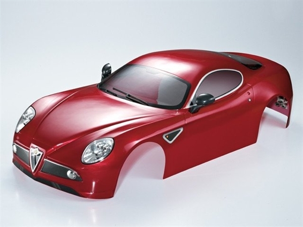 KILLERBODY ALFA ROMEO 8C 1/7 FINISHED BODY DARK METALLIC RED