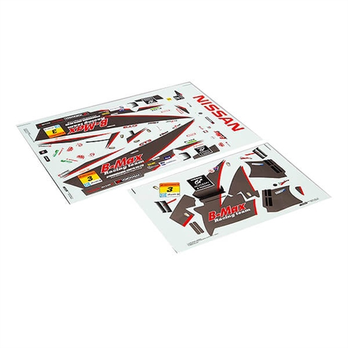 KILLERBODY B-MAX NDDP GT-R (NISMO GT3) DECAL SHEET