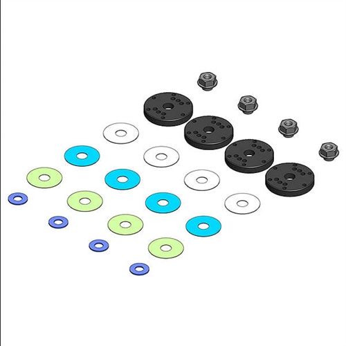 MIP BYPASS1 PISTONS, 6-HOLE SET, 16MM, SWORKZ S35/T 1/8TH