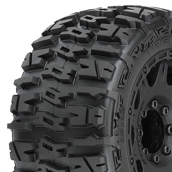 PROLINE TRENCHER LP 3.8" TYRES ON RAID BLK 8x32 HEX WHEELS MT