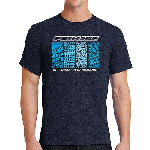 PROLINE QUARTER TREAD NAVY T-SHIRT - LARGE