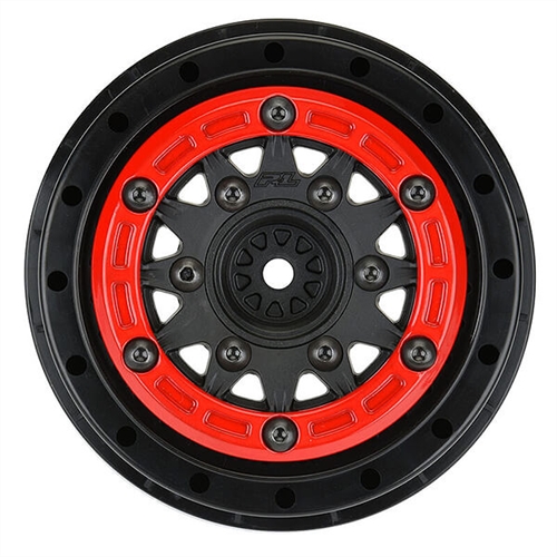 PROLINE RAID 2.2/3.0" RED/BLK BEADLOC 6x30 HEX SC WHEELS