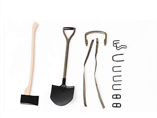 ROC HOBBY 16 1941 MB SCALER AXE AND SHOVEL SET
